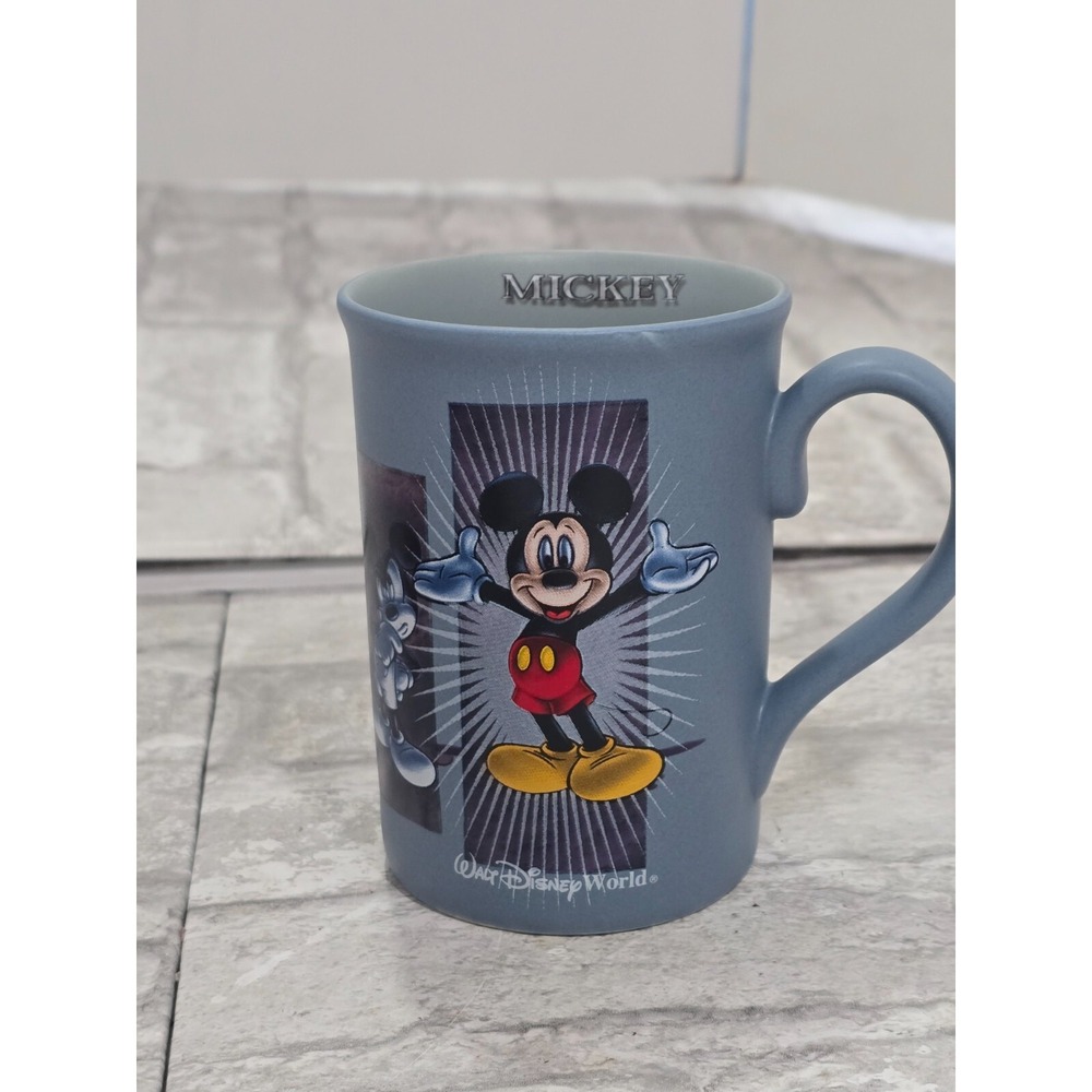 Walt Disney World Parks Mickey‎ Mouse Emotions Blue Coffee Tea Mug Cup 12oz - Picture 5 of 10